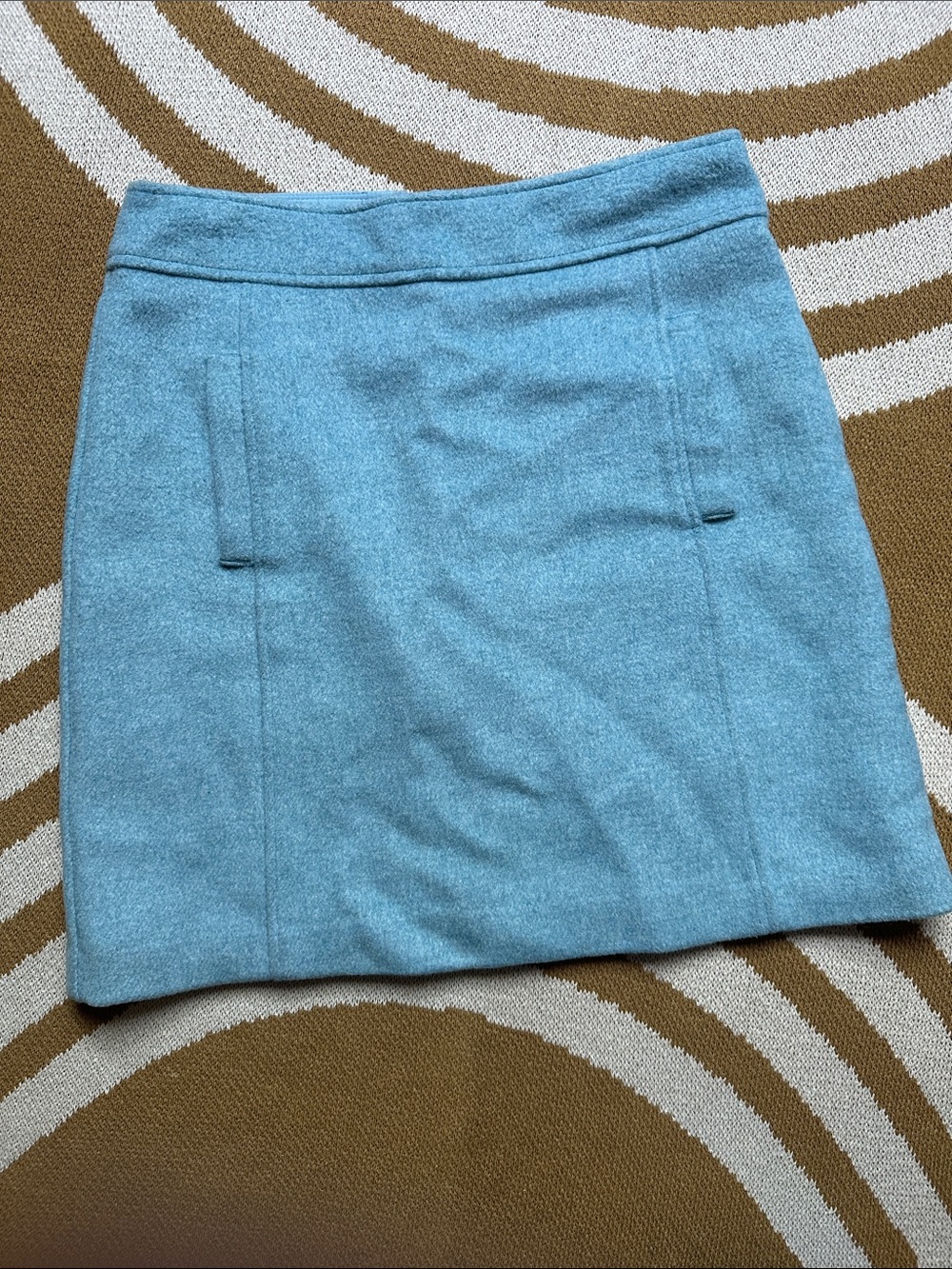 LOFT Light Blue Mini Skirt
